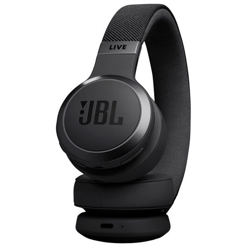Open Box - JBL Live 670NC On-Ear Noise Cancelling Bluetooth Headphones - Black