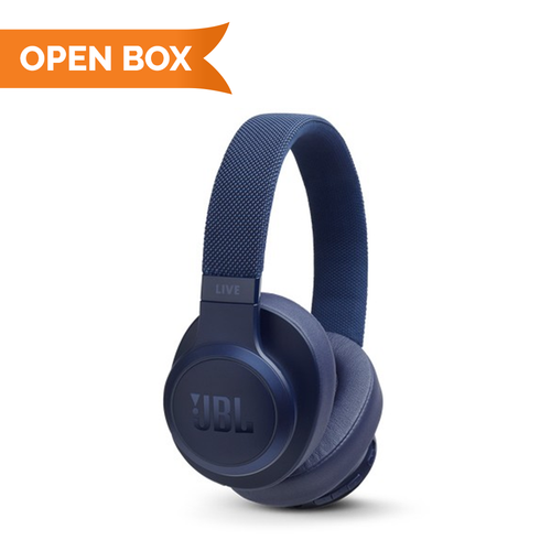 Open Box - JBL Live 500BT Over-Ear Wireless Headphones Blue