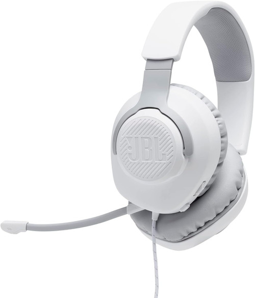 Open Box - JBL Quantum 100 Wired Over-Ear Gaming Headset - White