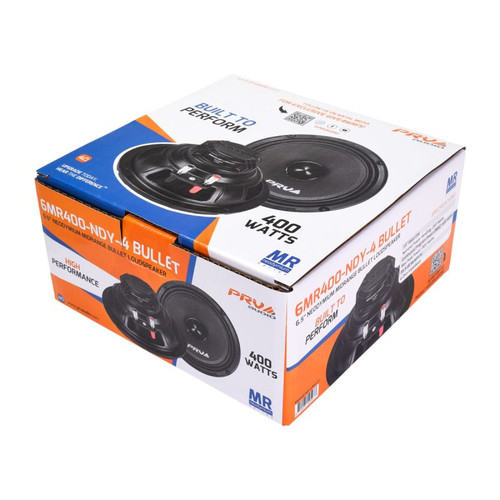 PRV Audio 6MR400-NDY-4 BULLET 6.5″ Neodymium Midrange Bullet Loudspeaker - 4 Ohm