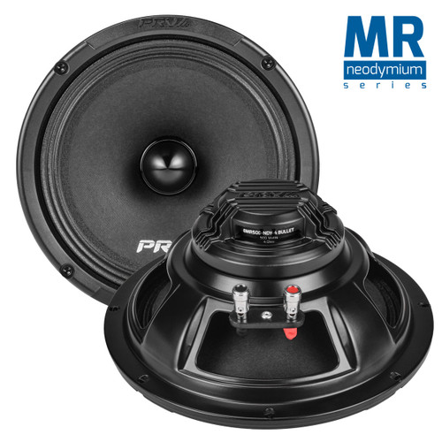 PRV Audio 8MR500-NDY-4 BULLET Midrange Neodymium Bullet Loudspeaker - 4 Ohm