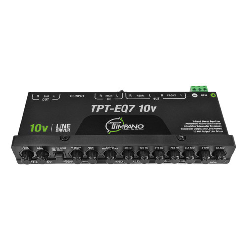 Timpano TPT-EQ7 10v 7 Band Equalizer &  High Voltage Line Driver