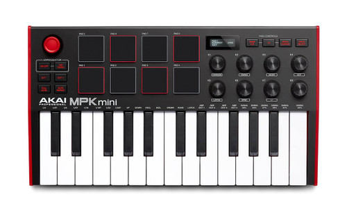Akai Professional MPK Mini MK3 Compact 25-Note Keyboard and Pad Controller