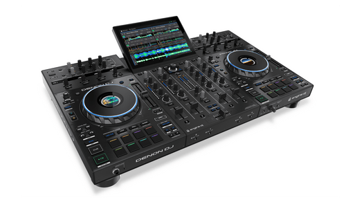 Denon DJ Prime 4+ Standalone 4-Deck DJ System with 10” Touchscreen - Black