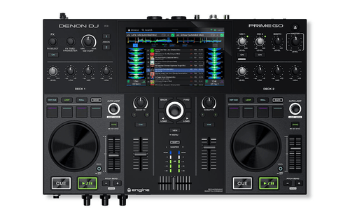 Denon DJ Standalone 2-Deck Rechargeable Smart DJ Console with 7” Touchscreen