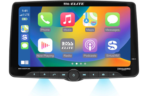 Boss Audio BE14ACP.WXC 14” Floating Touchscreen with Wireless Android Auto / Apple Carplay and Backup Camera Included 