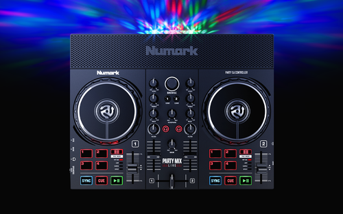 Numark Party Mix Live DJ Controller with Built-In Light Show and Speakers