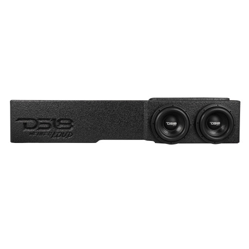 DS18 EBM-FFPUFCG-2X8.LD Loaded 2 x 8" Subwoofer Enclosure for Select 2007 - 2024 Chevy/GMC Crew Cabs and 2009 - 2024 Ford F-150/Super Duty Crew Cabs