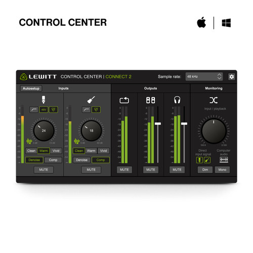 Lewitt Audio CONNECT2 USB-C Audio Interface