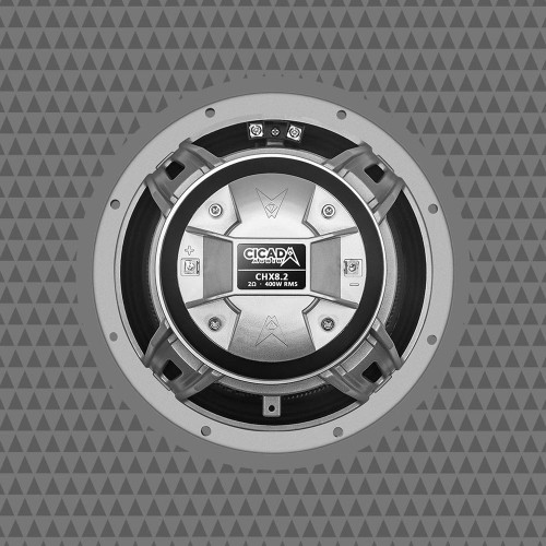 Cicada Audio CHX8.2 8" 400W RMS Pro Coaxial Horn Motorcycle Speakers - 2 Ohm 