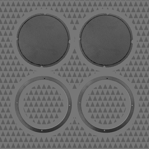 Cicada Audio 14HDRING10 Complete 10" Pro Mid-Bass/Woofer Saddlebag Mounting Kit