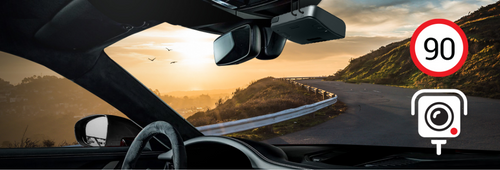 FineVu GX400 1CH Compact Non-LCD QHD Dashcam with Built in Wifi, GPS and Auto Vision