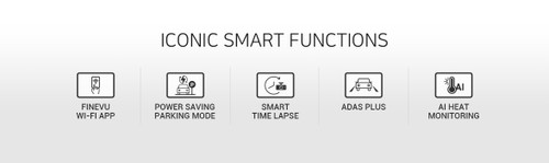 FineVu GX35 2CH 2K QHD Dual-Channel Dash Cam with Parking Mode, WiFi, GPS, ADAS