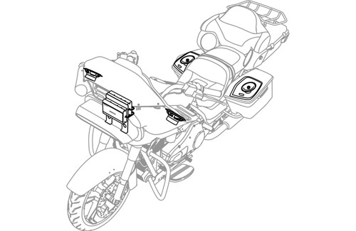 Kenwood Excelon P-HD3FR Audio Kit for Select 2014+ Harley-Davidson Motorcycles with Two 2-Channel Amplifiers, 6.5" Fairing Speakers, and 6"x9" Rear Speakers