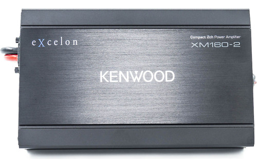 Kenwood Excelon XM160-2 Compact 2-Channel Amplifier for Select 2014+ Harley-Davidson Motorcycles — 80W RMS x 2 