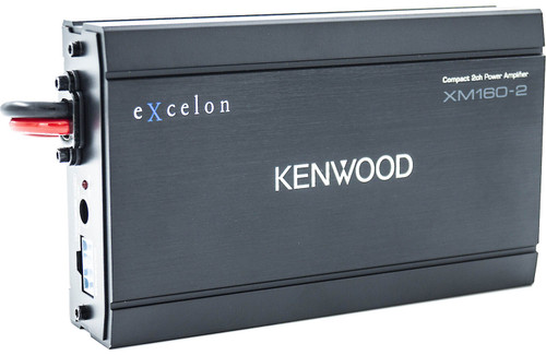 Kenwood Excelon XM160-2 Compact 2-Channel Amplifier for Select 2014+ Harley-Davidson Motorcycles — 80W RMS x 2 