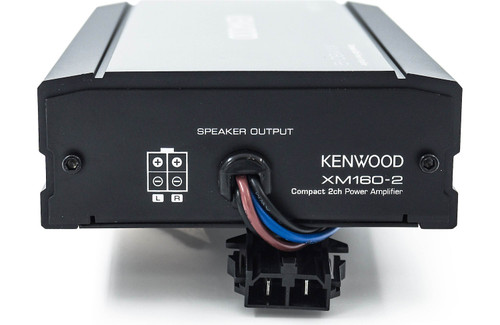 Kenwood Excelon XM160-2 Compact 2-Channel Amplifier for Select 2014+ Harley-Davidson Motorcycles — 80W RMS x 2 