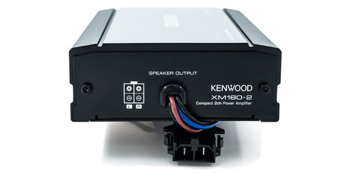 Kenwood Excelon XM160-2-98 Compact 2-Channel Amplifier for Select 1998-2013 Harley-Davidson Motorcycles — 80W RMS x 2 