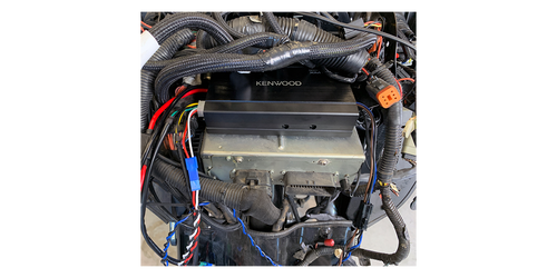 Kenwood Excelon XM160-2-98 Compact 2-Channel Amplifier for Select 1998-2013 Harley-Davidson Motorcycles — 80W RMS x 2 