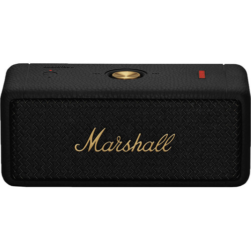 Open Box - Marshall Emberton II 20W RMS Portable Waterproof Wireless Speaker - Black & Brass