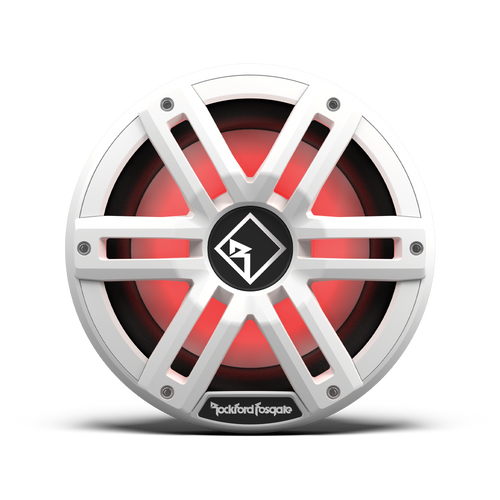 Rockford Fosgate M2D2-10I-G2 M2 Series 10" 400W RMS Marine Subwoofer with RGB LED Lighting - Dual 2 Ohm (White)