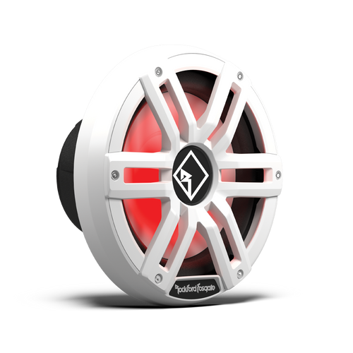 Rockford Fosgate M2D4-10I-G2 M2 Series 10" 400W RMS Marine Subwoofer RGB LED Lighting - Dual 4 Ohm (White)