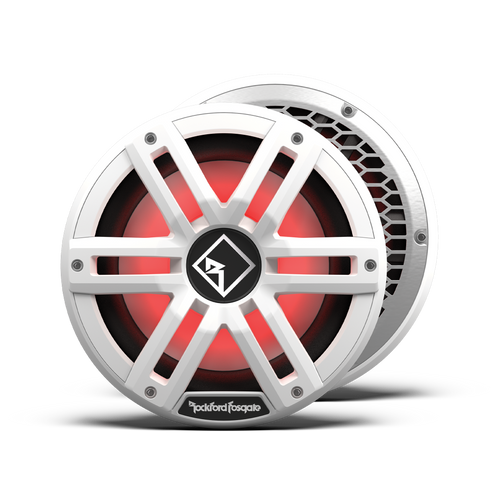Rockford Fosgate M2D4-10I-G2 M2 Series 10" 400W RMS Marine Subwoofer RGB LED Lighting - Dual 4 Ohm (White)