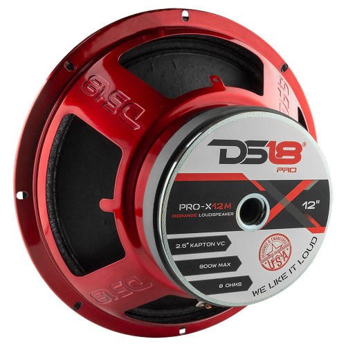DS18 PRO-X12M PRO-X 12" 450W RMS Mid-Range Loudspeaker - 8 Ohm