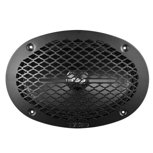 DS18 PRO-GRILL69MS/BK 6x9" Universal Shallow Metal Mesh Speaker Grill
