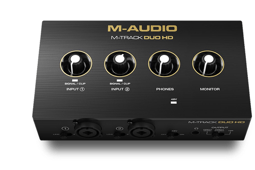 M-Audio MTRACKDUOHD 2-channel USB Audio Interface with 2 Combo Inputs and Phantom Power