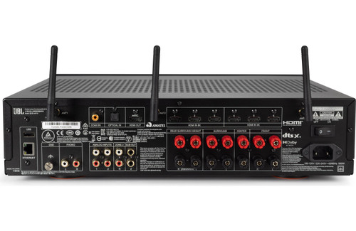 JBL JBLMA710BLKAM 7.2 Channel 8K AV Receiver with Black Front Panel