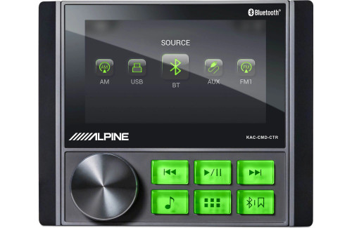 Alpine KAC-CMD-CTR  4.3" Weather-Resistant Digital Media Receiver for UTV & Powersports Applications