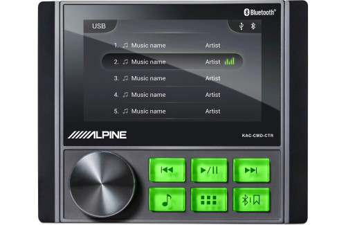 Alpine KAC-CMD-CTR  4.3" Weather-Resistant Digital Media Receiver for UTV & Powersports Applications