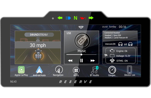 Precision Power Soundstream WHD.SG V2 Plug-N-Play Head Unit for Select 1998-2013 Harley Davidson® Road Glide Motorcycles