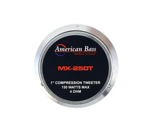 American Bass MX Series MX-250T 1" 75W RMS Compression Car Tweeters (Each) - Clearance