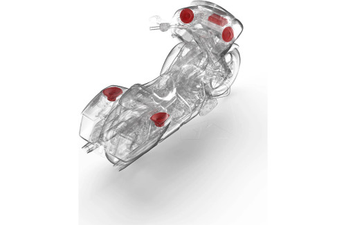 Rockford Fosgate HD24-STG3 Stage-3 Aftermarket Audio Kit for 2024+ Harley-Davidson