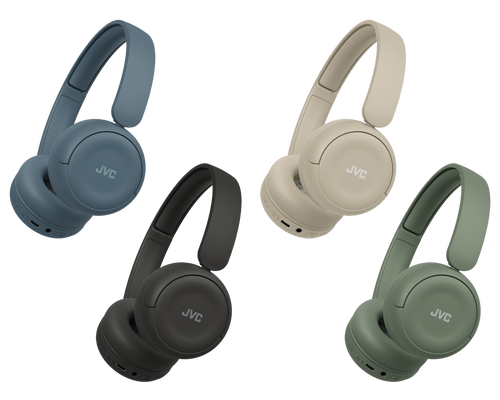 JVC HA-S59W Wireless Headphones with a Rounded Ergonomic Design