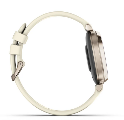 Garmin Lily 2 Stylish Smartwatch for Women - Cream Gold with Coconut Silicone Band