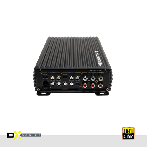 DB Drive DX-A1005 DX Series Class D 5-Channel Car Amplifier - 90W RMS x 4 + 250W RMS x 1