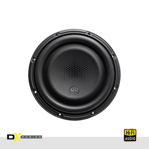 DB Drive DX-W10F DX Series 10" 500W RMS Shallow-Mount Subwoofer - Dual 4 Ohm