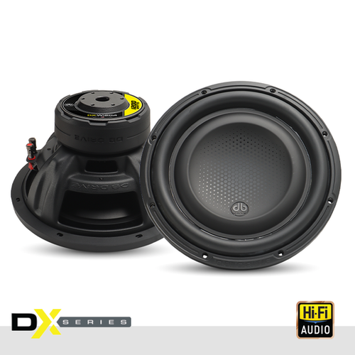 DB Drive DX-W12D4 12" 600W RMS Car Subwoofer - Dual 4 Ohm