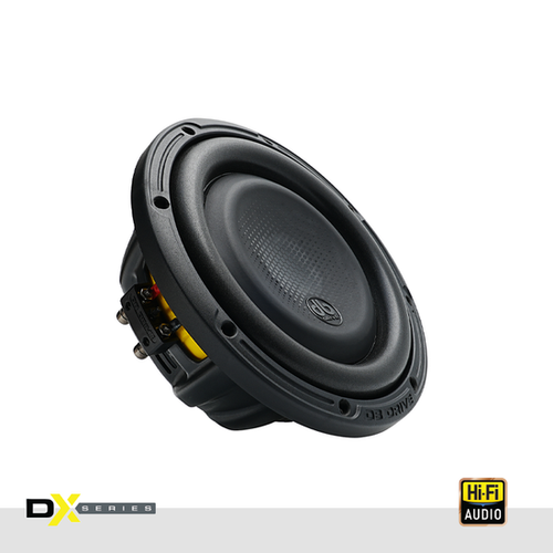 DB Drive DX-W8F DX Series 8" 250W RMS Shallow-Mount Subwoofer - Dual 4 Ohm