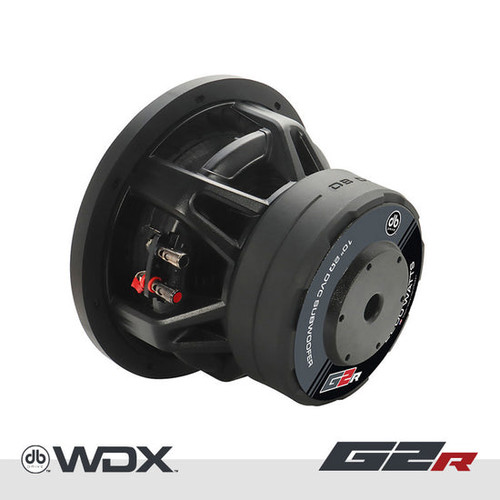 DB Drive WDX10G2R.2 10" 1100W RMS Car Subwoofer - Dual 2 Ohm