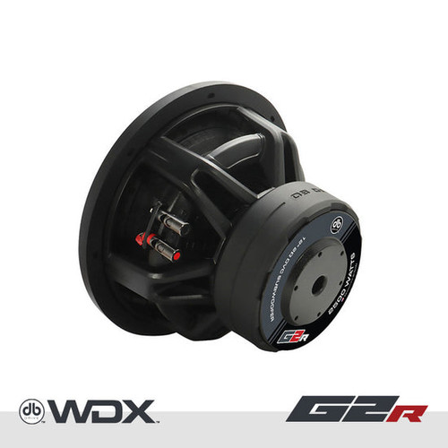 DB Drive WDX12G2R.2 12" 1250W RMS Car Subwoofer - Dual 2 Ohm