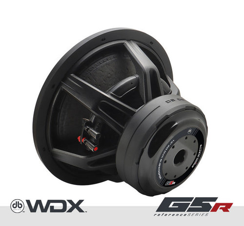 DB Drive WDX15G5R.4 15" 1250W RMS Car Subwoofer - Dual 4 Ohm 