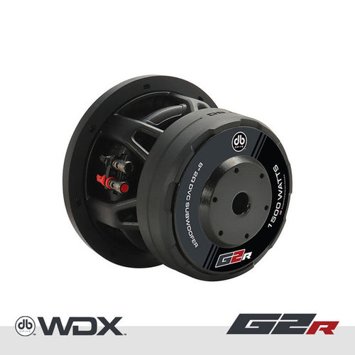 DB Drive WDX8G2R.2 8" 750W RMS Car Subwoofer - Dual 2 Ohm