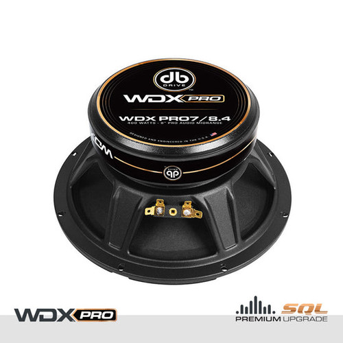 DB Drive WDXPRO7/8.4 8" 200W RMS Pro Audio Midrange Speakers - 4 Ohm (Pair)