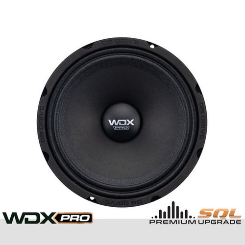 DB Drive WDXPRO8/6NC.4 6.5" 200W RMS Neo-Charged Pro Audio Midbass Speakers - 4 Ohm (Pair)