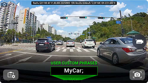 FineVu GX1100 4K 32GB Dash Cam with Built-In GPS, Bluetooth and WiFi