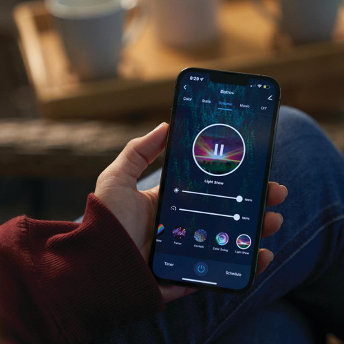 Monster Illuminessence BISTRO+ Smart String Lights, Mult-Colour & Multi-Zone, 35-ft